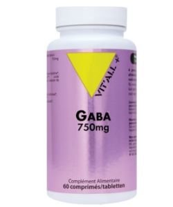 GABA 750mg (Sommeil réparateur, sérénité) , 60 comprimés